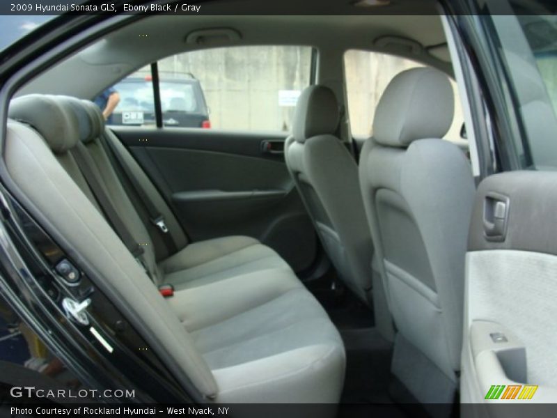 Ebony Black / Gray 2009 Hyundai Sonata GLS