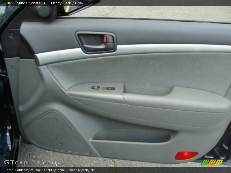 Ebony Black / Gray 2009 Hyundai Sonata GLS