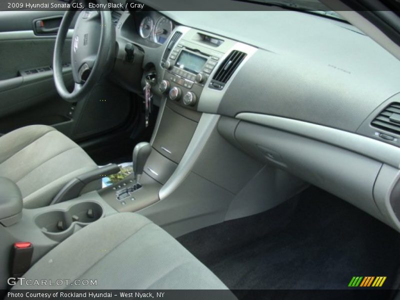 Ebony Black / Gray 2009 Hyundai Sonata GLS