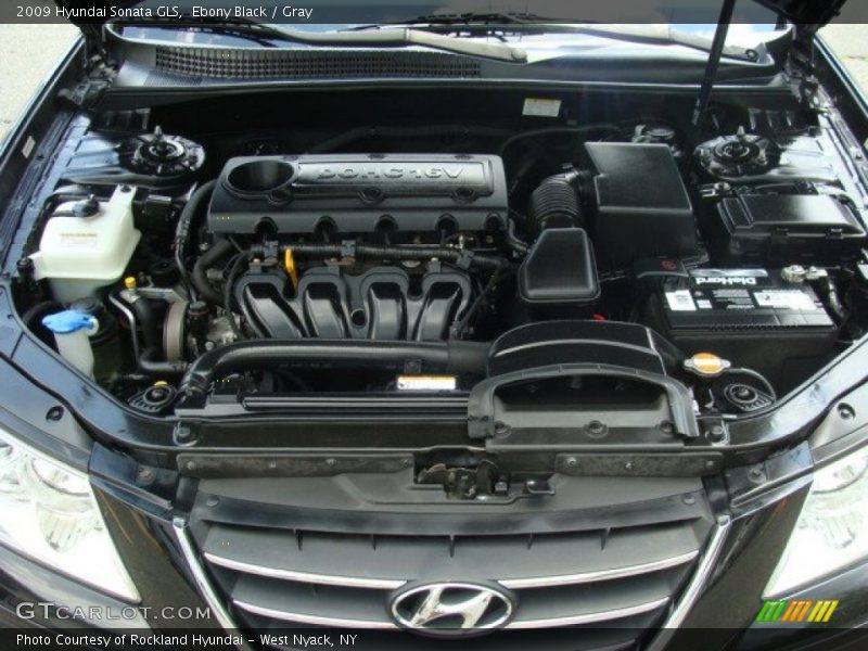 Ebony Black / Gray 2009 Hyundai Sonata GLS