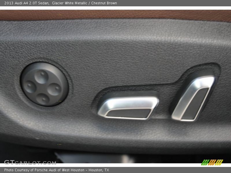 Glacier White Metallic / Chestnut Brown 2013 Audi A4 2.0T Sedan
