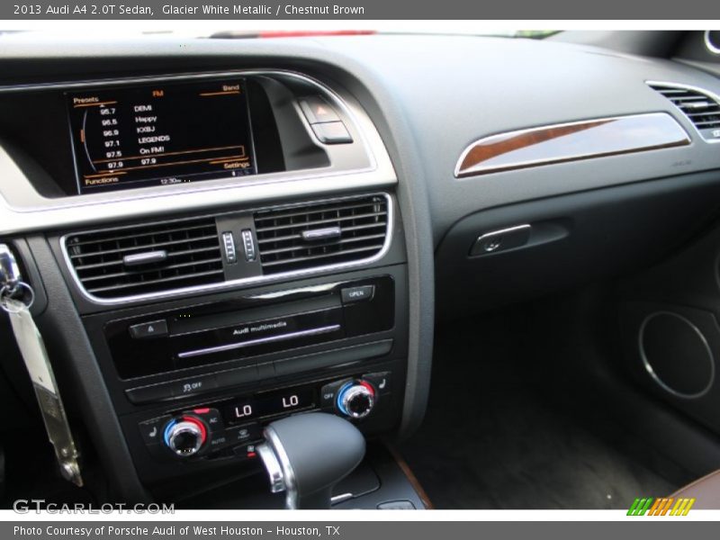 Glacier White Metallic / Chestnut Brown 2013 Audi A4 2.0T Sedan