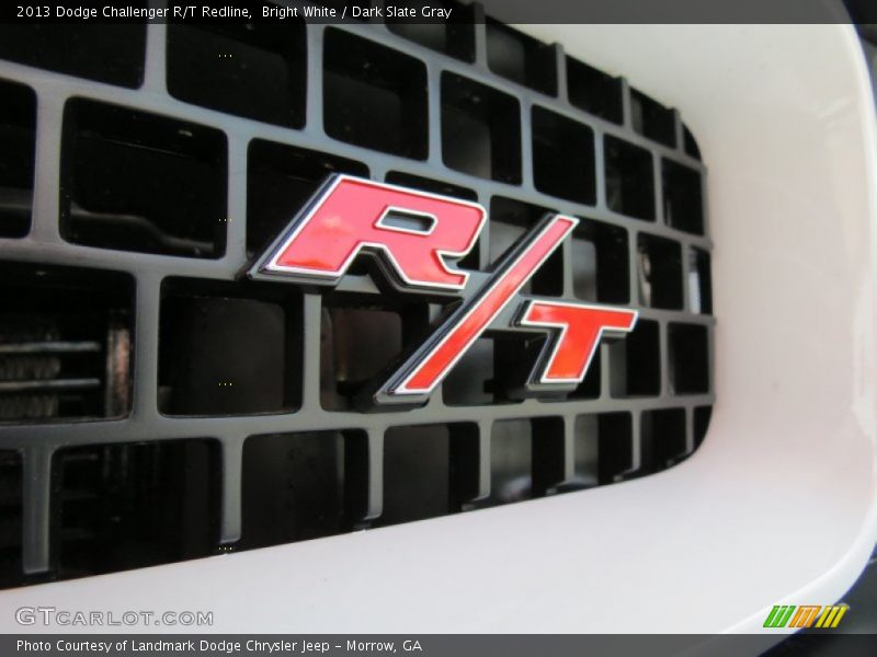 Bright White / Dark Slate Gray 2013 Dodge Challenger R/T Redline