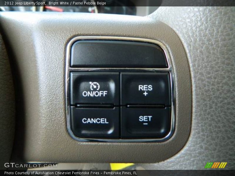Bright White / Pastel Pebble Beige 2012 Jeep Liberty Sport