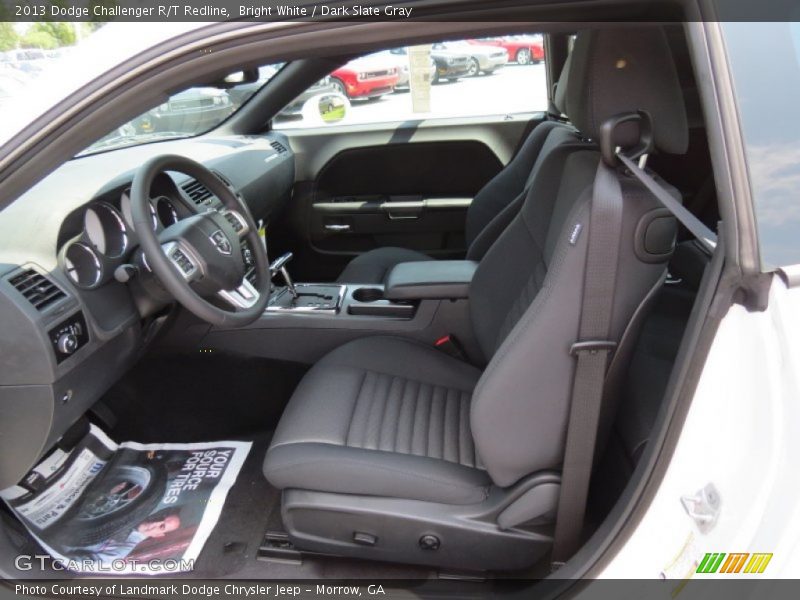 Front Seat of 2013 Challenger R/T Redline