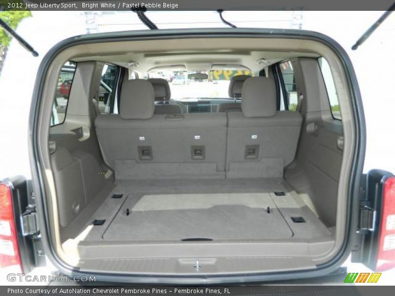 Bright White / Pastel Pebble Beige 2012 Jeep Liberty Sport