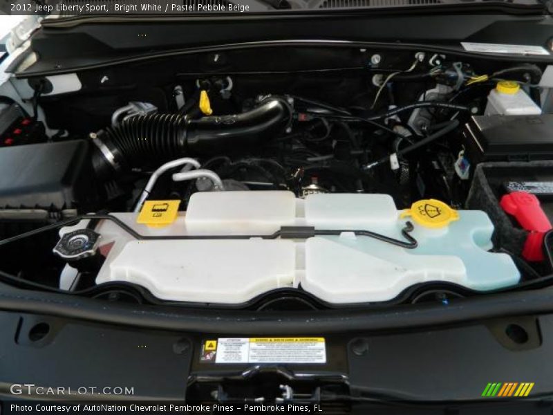 Bright White / Pastel Pebble Beige 2012 Jeep Liberty Sport