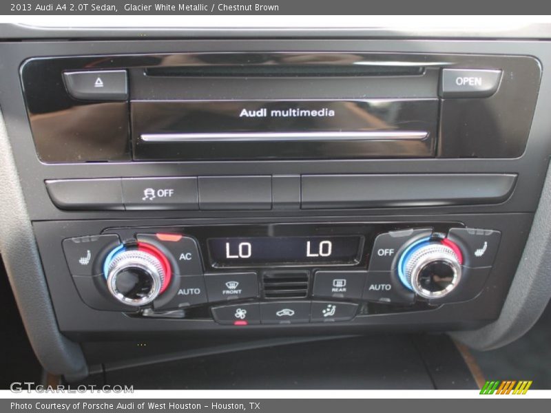 Glacier White Metallic / Chestnut Brown 2013 Audi A4 2.0T Sedan