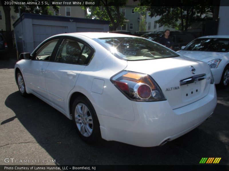 Winter Frost White / Blond 2010 Nissan Altima 2.5 SL