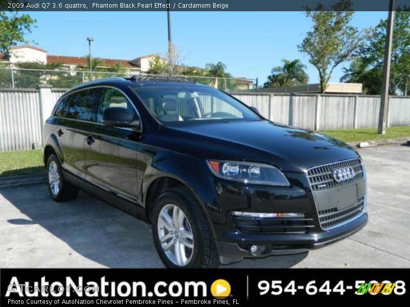 Phantom Black Pearl Effect / Cardamom Beige 2009 Audi Q7 3.6 quattro