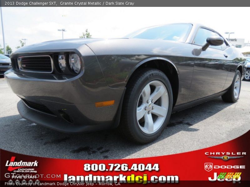 Granite Crystal Metallic / Dark Slate Gray 2013 Dodge Challenger SXT