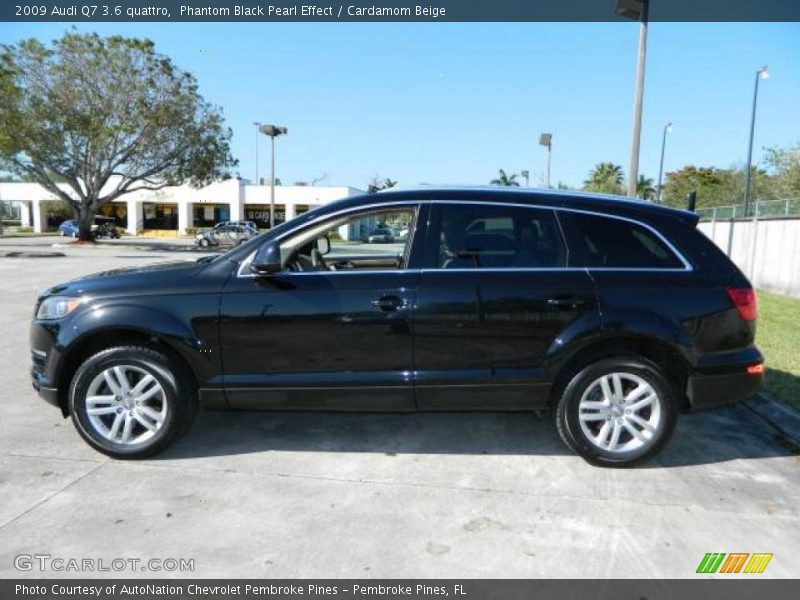 Phantom Black Pearl Effect / Cardamom Beige 2009 Audi Q7 3.6 quattro