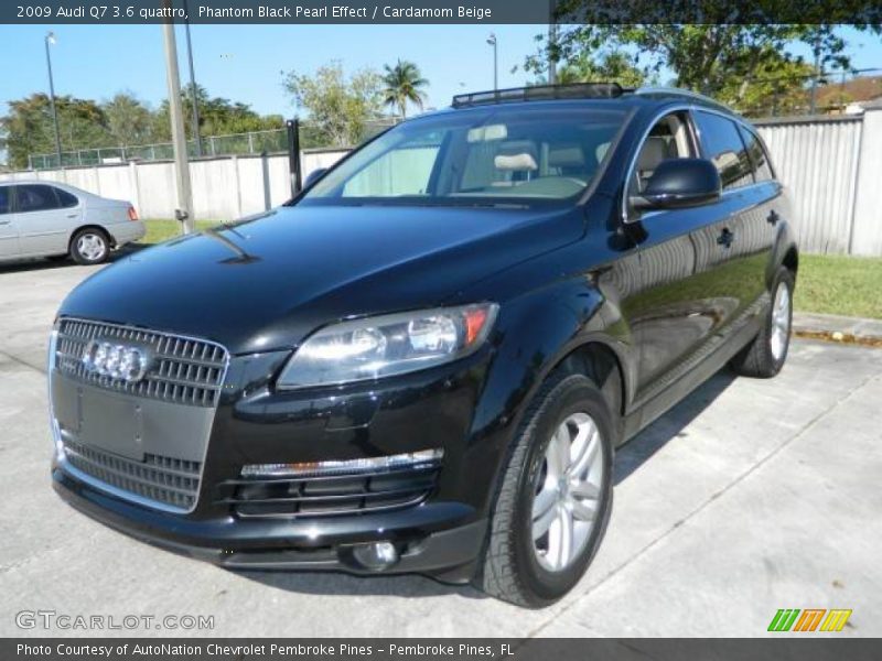 Phantom Black Pearl Effect / Cardamom Beige 2009 Audi Q7 3.6 quattro
