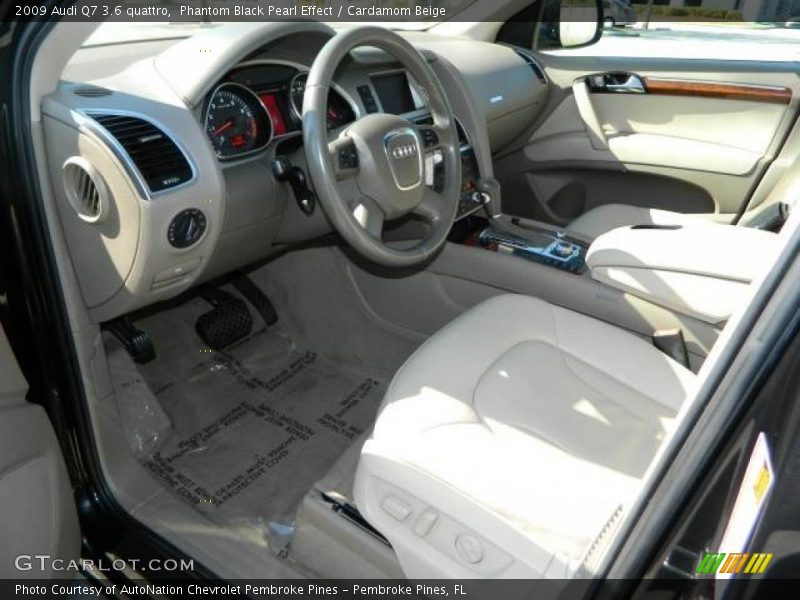 Phantom Black Pearl Effect / Cardamom Beige 2009 Audi Q7 3.6 quattro