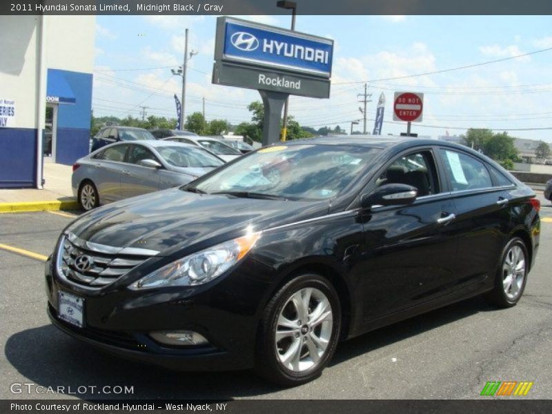 Midnight Black / Gray 2011 Hyundai Sonata Limited
