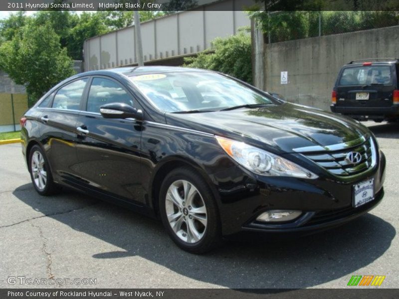 Midnight Black / Gray 2011 Hyundai Sonata Limited