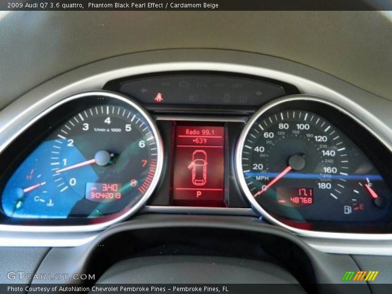 Phantom Black Pearl Effect / Cardamom Beige 2009 Audi Q7 3.6 quattro