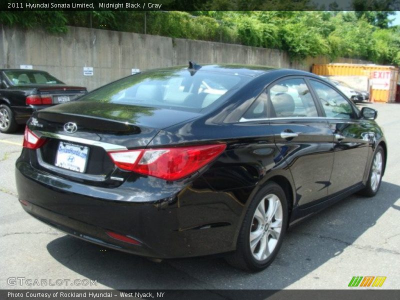 Midnight Black / Gray 2011 Hyundai Sonata Limited