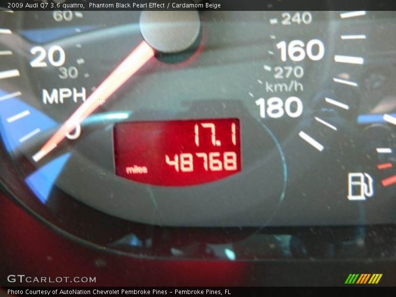 Phantom Black Pearl Effect / Cardamom Beige 2009 Audi Q7 3.6 quattro