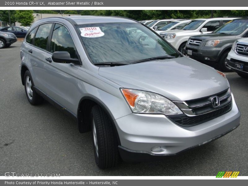 Alabaster Silver Metallic / Black 2010 Honda CR-V LX