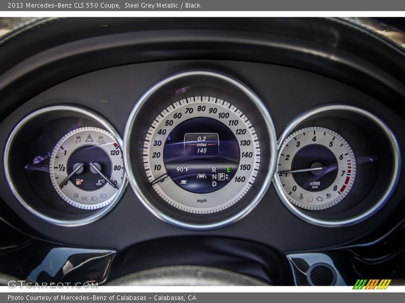 Steel Grey Metallic / Black 2013 Mercedes-Benz CLS 550 Coupe