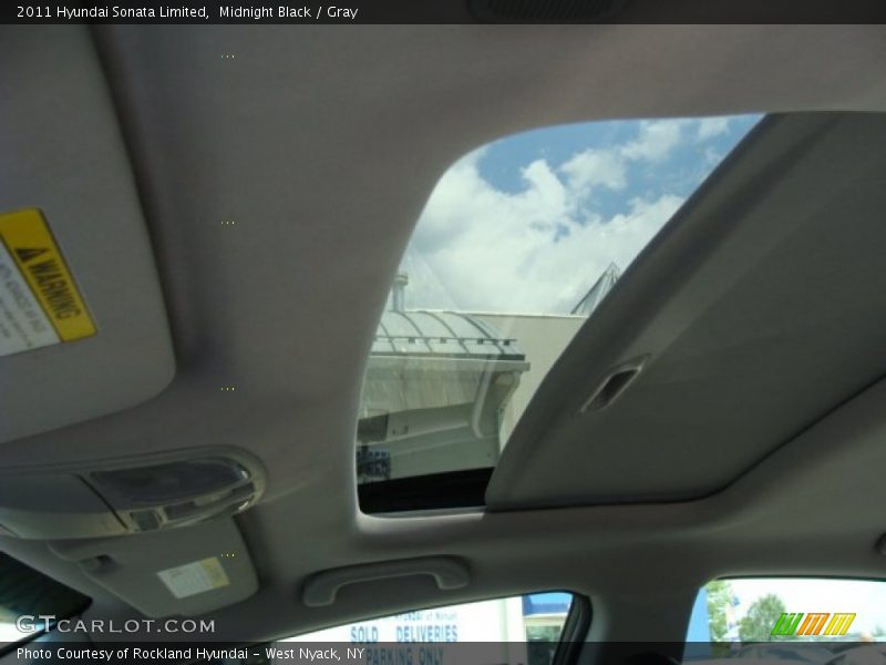 Midnight Black / Gray 2011 Hyundai Sonata Limited