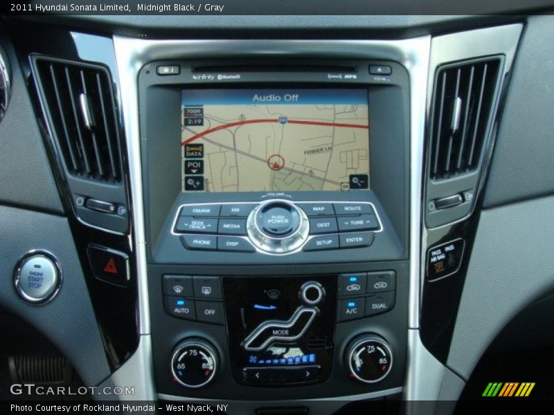 Midnight Black / Gray 2011 Hyundai Sonata Limited