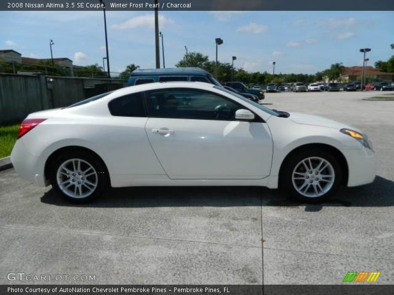 Winter Frost Pearl / Charcoal 2008 Nissan Altima 3.5 SE Coupe