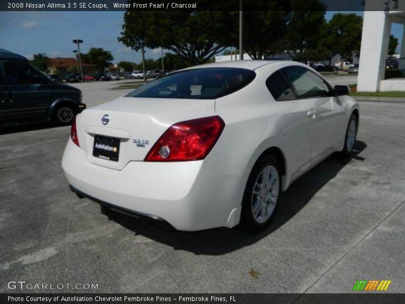 Winter Frost Pearl / Charcoal 2008 Nissan Altima 3.5 SE Coupe