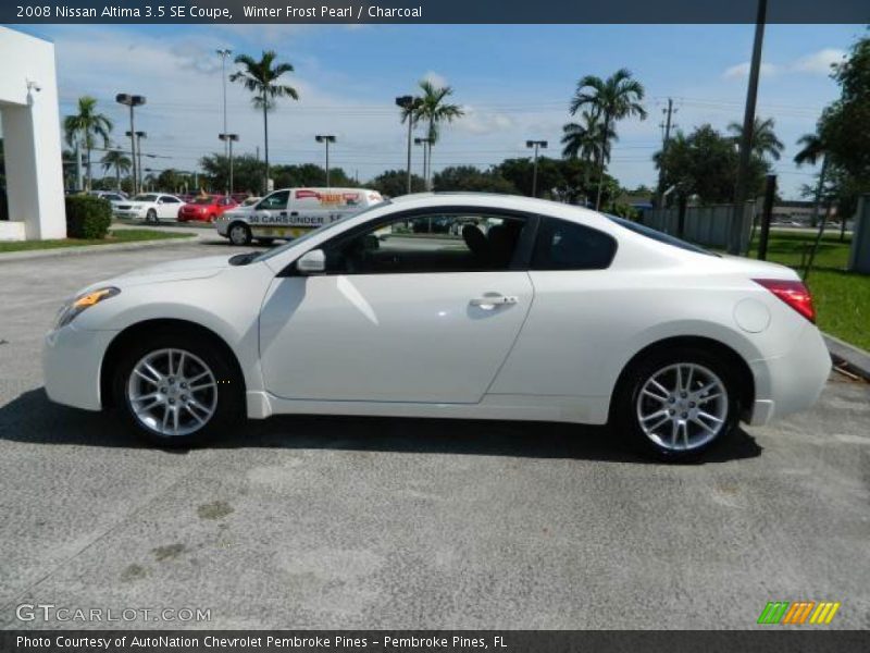 Winter Frost Pearl / Charcoal 2008 Nissan Altima 3.5 SE Coupe