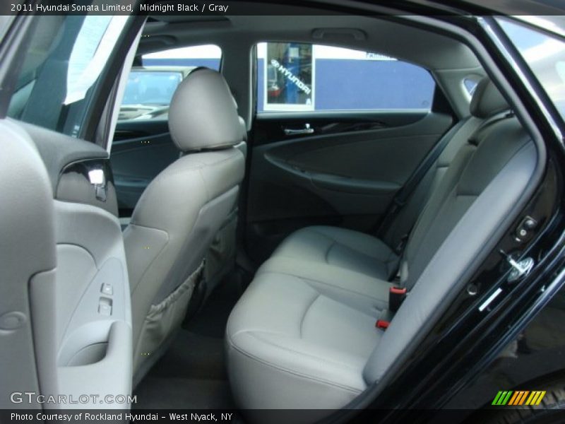 Midnight Black / Gray 2011 Hyundai Sonata Limited