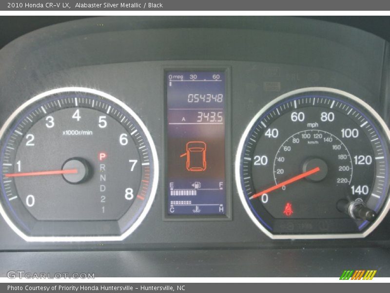 Alabaster Silver Metallic / Black 2010 Honda CR-V LX