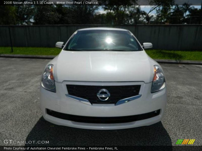 Winter Frost Pearl / Charcoal 2008 Nissan Altima 3.5 SE Coupe