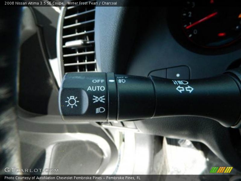 Winter Frost Pearl / Charcoal 2008 Nissan Altima 3.5 SE Coupe