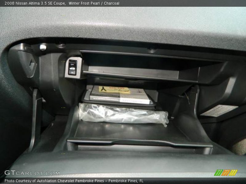 Winter Frost Pearl / Charcoal 2008 Nissan Altima 3.5 SE Coupe