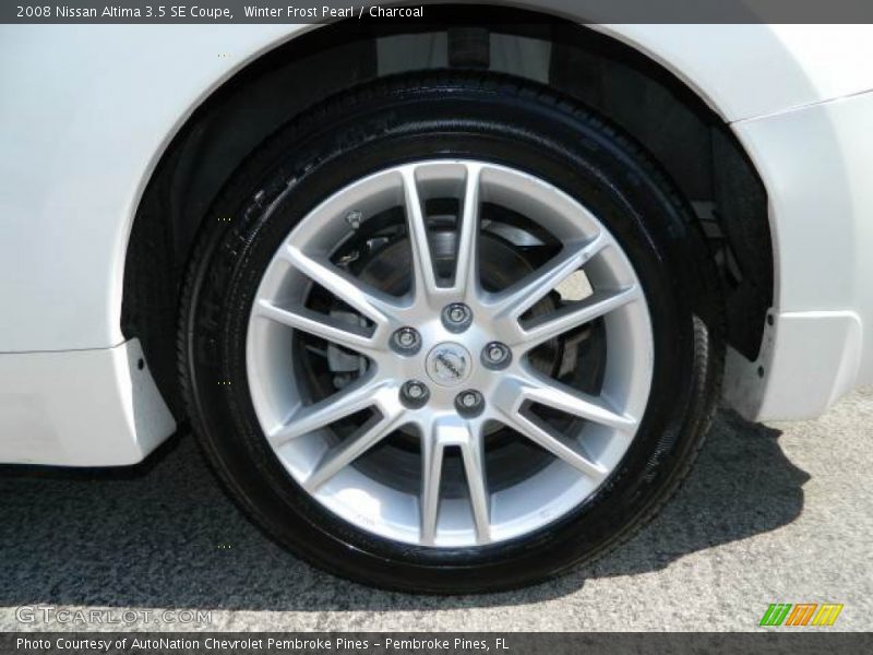 Winter Frost Pearl / Charcoal 2008 Nissan Altima 3.5 SE Coupe