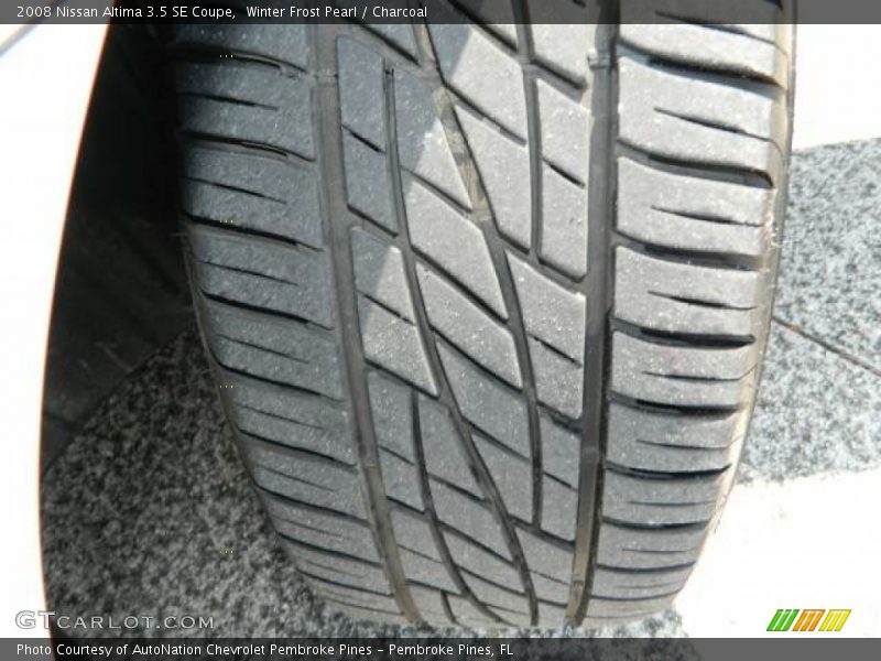 Winter Frost Pearl / Charcoal 2008 Nissan Altima 3.5 SE Coupe
