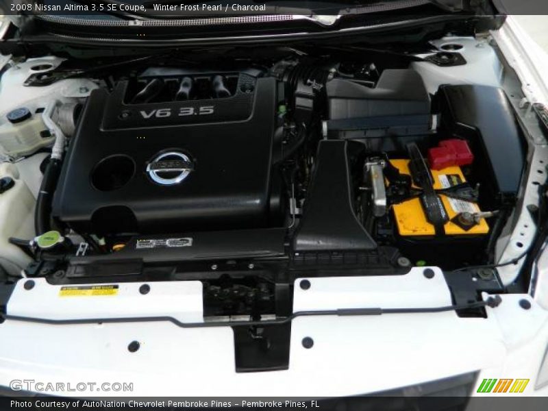Winter Frost Pearl / Charcoal 2008 Nissan Altima 3.5 SE Coupe
