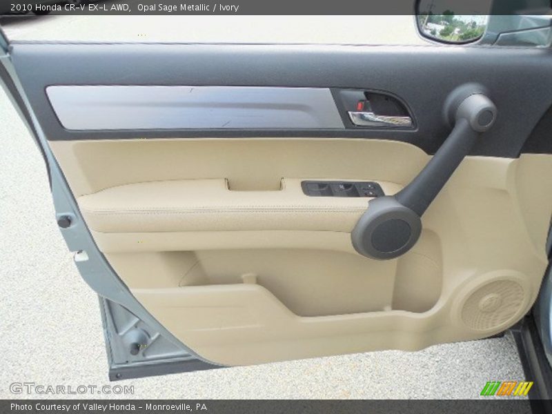 Opal Sage Metallic / Ivory 2010 Honda CR-V EX-L AWD