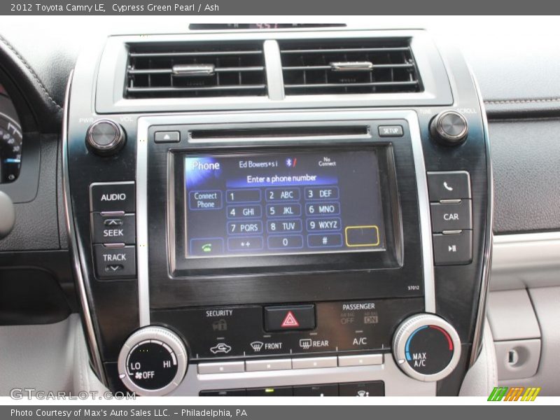 Cypress Green Pearl / Ash 2012 Toyota Camry LE
