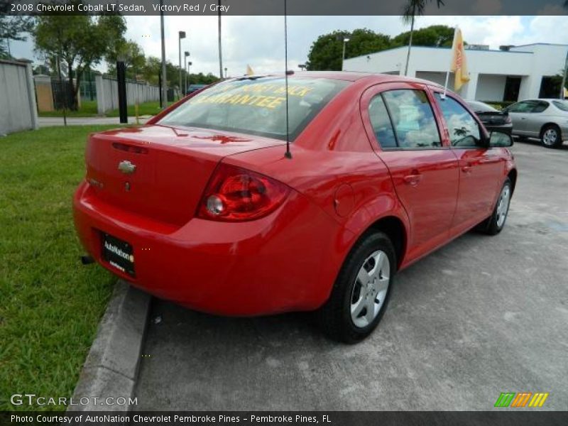 Victory Red / Gray 2008 Chevrolet Cobalt LT Sedan