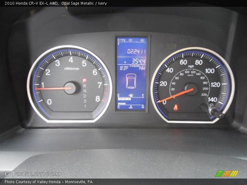 Opal Sage Metallic / Ivory 2010 Honda CR-V EX-L AWD
