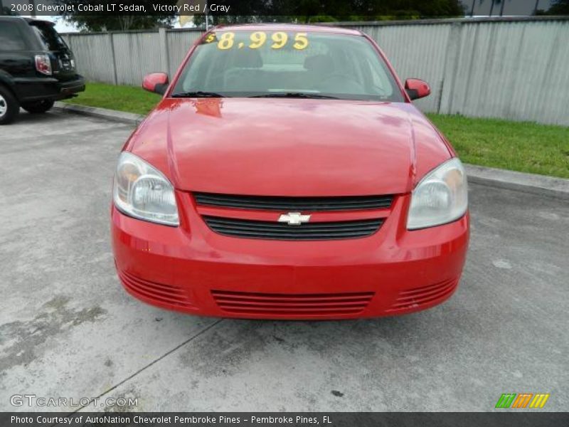 Victory Red / Gray 2008 Chevrolet Cobalt LT Sedan