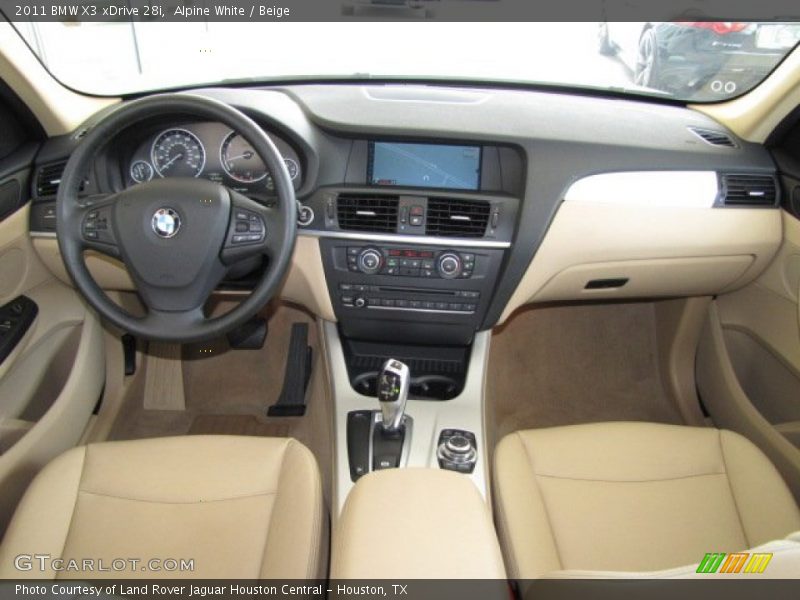 Alpine White / Beige 2011 BMW X3 xDrive 28i