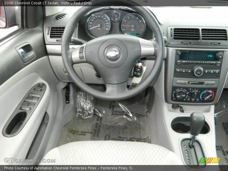 Victory Red / Gray 2008 Chevrolet Cobalt LT Sedan
