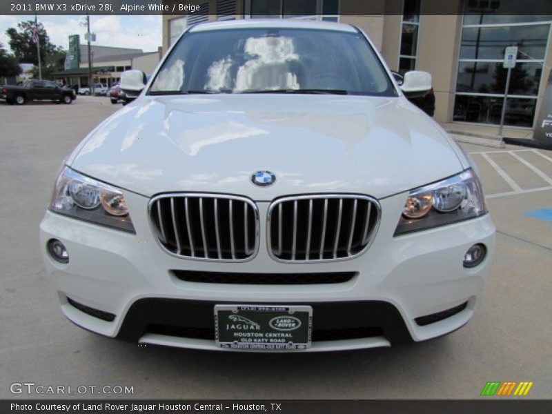 Alpine White / Beige 2011 BMW X3 xDrive 28i