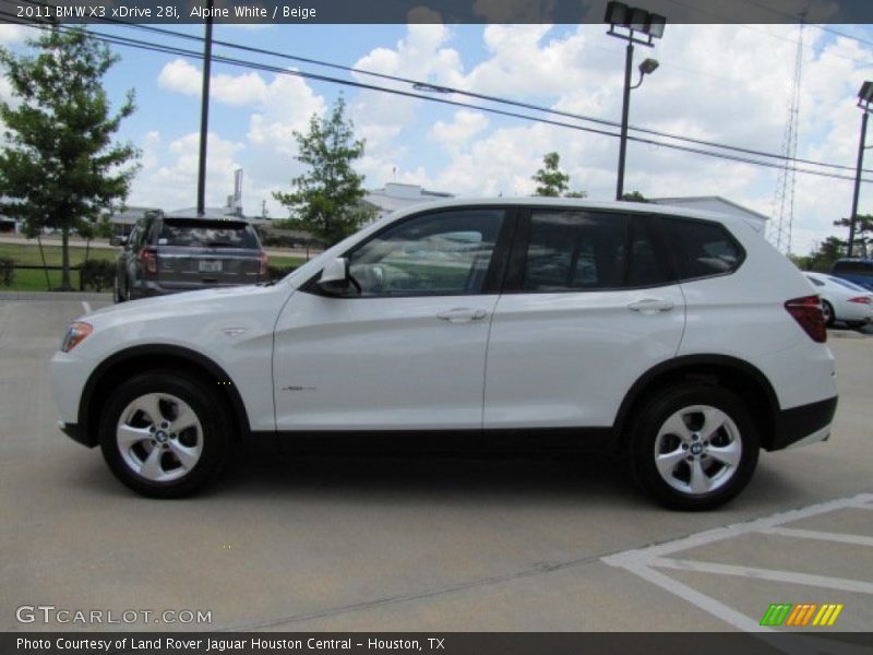 Alpine White / Beige 2011 BMW X3 xDrive 28i
