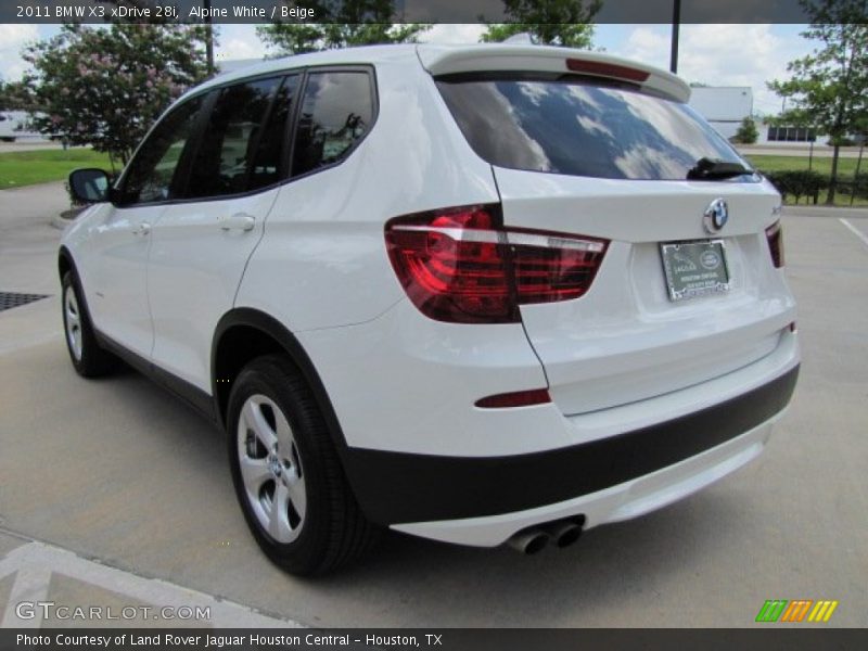 Alpine White / Beige 2011 BMW X3 xDrive 28i