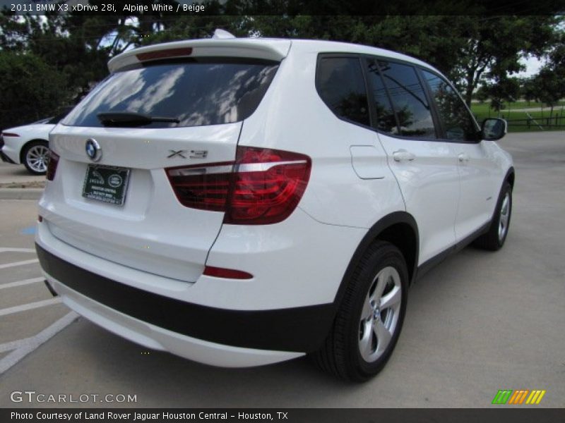 Alpine White / Beige 2011 BMW X3 xDrive 28i