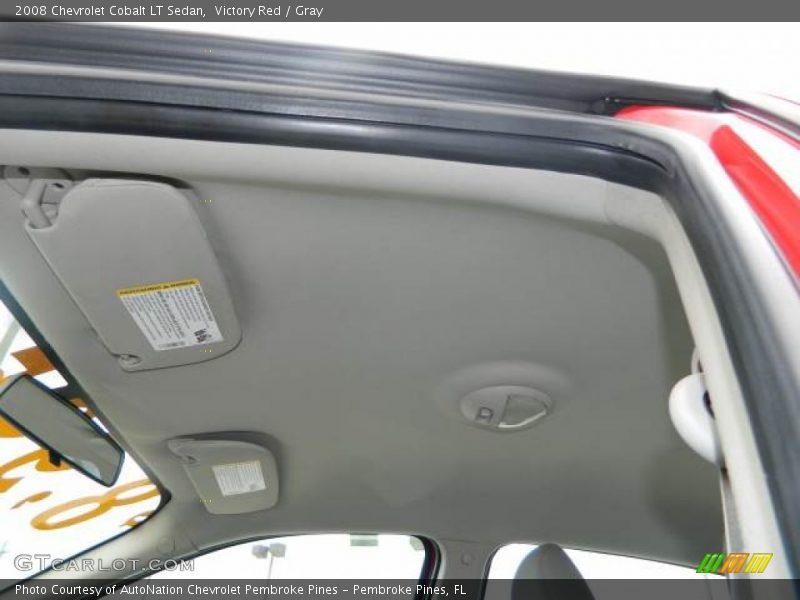 Victory Red / Gray 2008 Chevrolet Cobalt LT Sedan